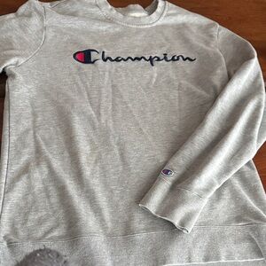 Champion Heather Gray Logo Sweatshirt